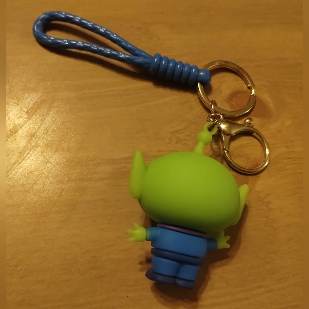 New Disney Pixar Toy Story Alien 3D Rubber Keychain | Cute Character Bag Charm